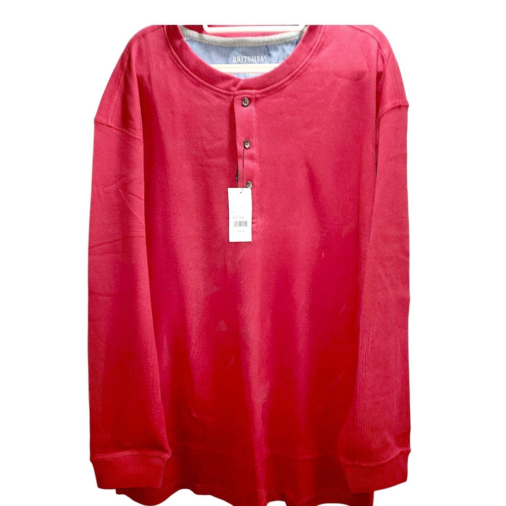 NWT Britches Men's Long-Sleeve Henley Shirt